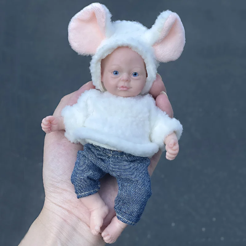 Adolly * Collection 5 inch  Full Silicone Reborn Baby Dolls Name Lily