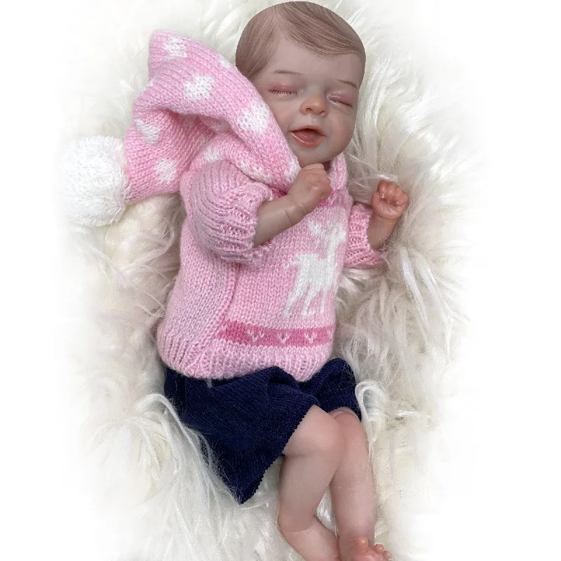 Adolly * Gallery 12 inch Realistic Reborn Baby Pinky Doll Name Annabel