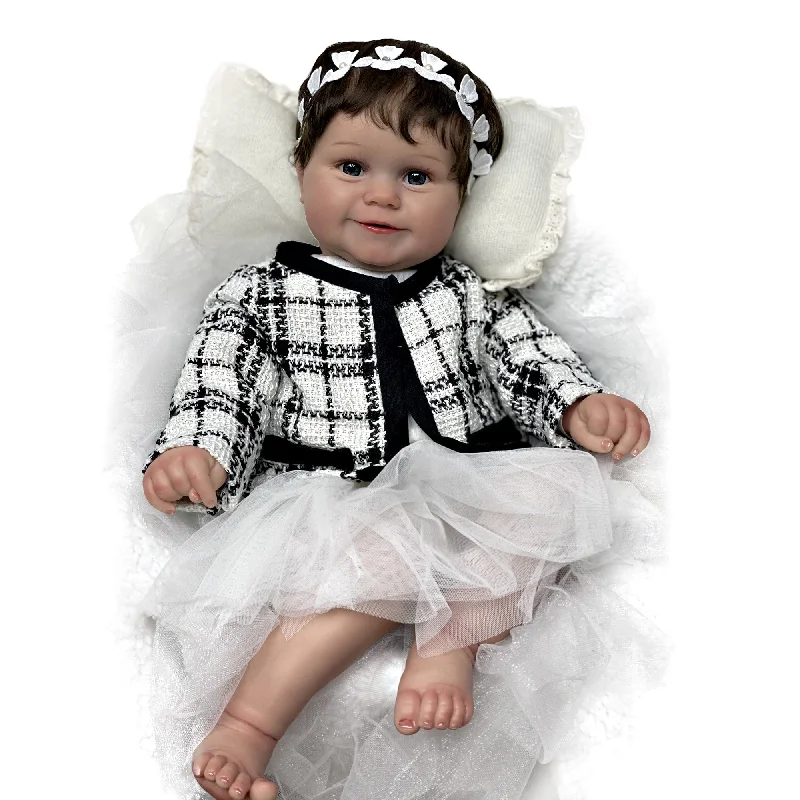 Adolly * Gallery  22 inch Lifelike Sweety Girl Reborn Baby Doll Name Barbara