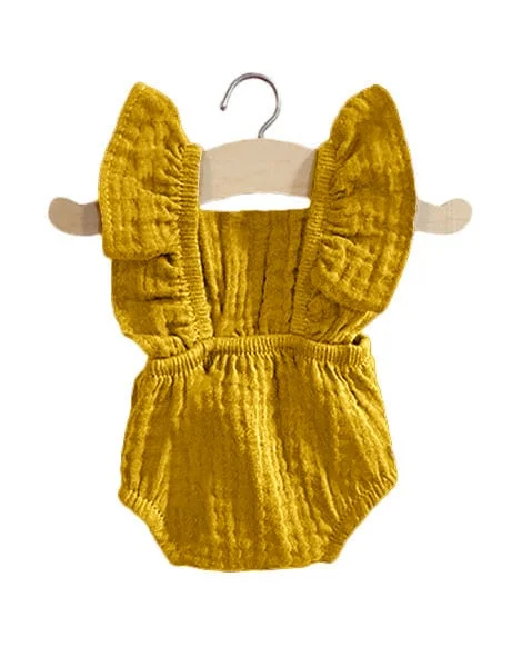 Minikane Romper Cotton Mustard