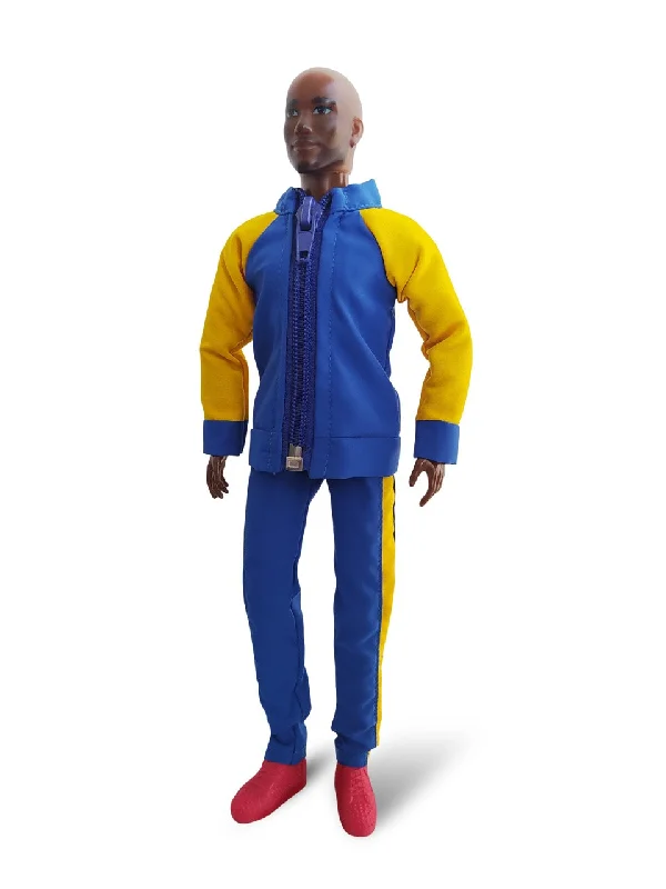 "New" Fresh Squad Fashion - Royal Blue with Yellow Stipe Track Suit