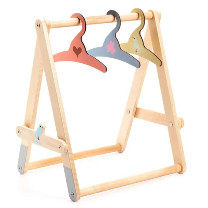 Dolls Clothing Rack with Hangers