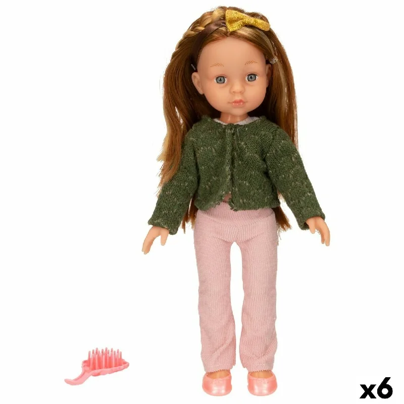 Doll Colorbaby Isabella 32 cm Hairstyle 15 x 32 x 7 cm (6 Units) brown hair