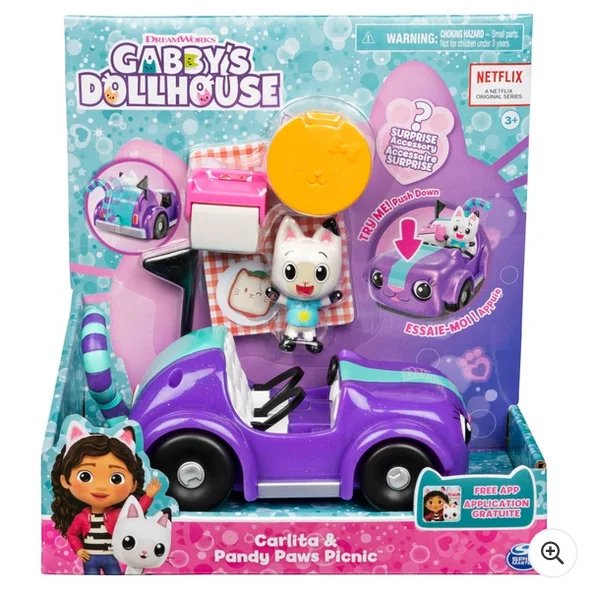 Gabby’s Dollhouse Carlita & Pandy Paws Picnic Set