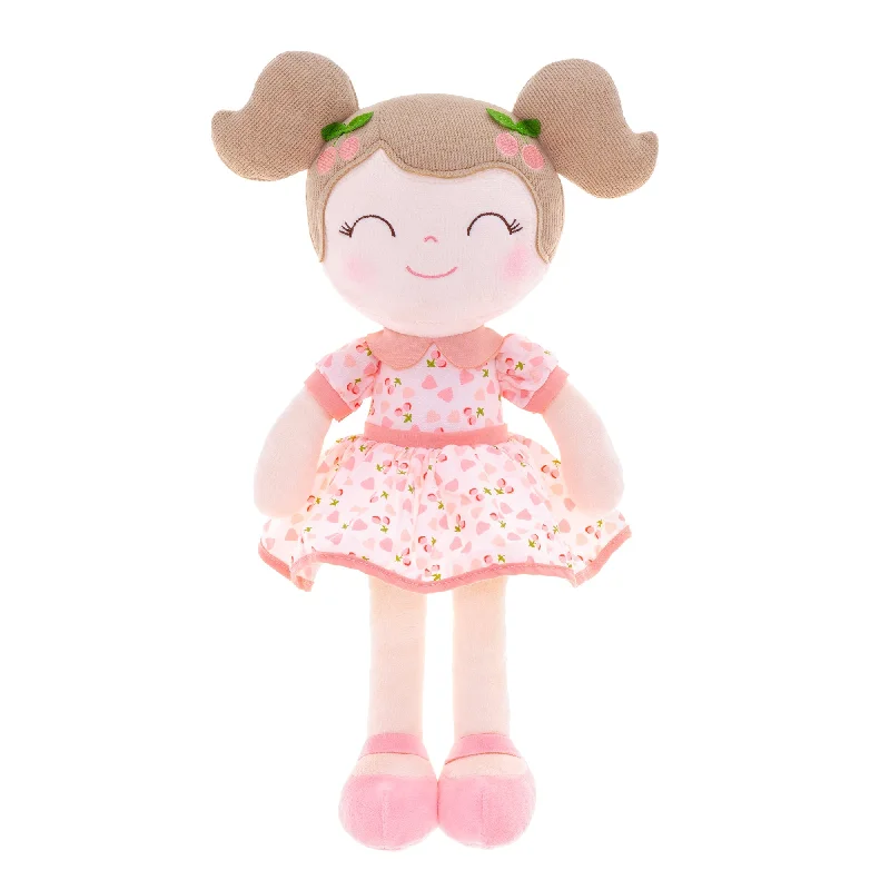 Gloveleya 16-inch Personalized Cherry Girl Dolls Pink