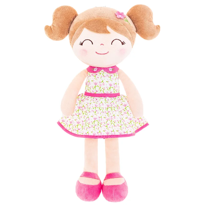 Gloveleya 16-inch Personalized Flower Girls Dolls Pink