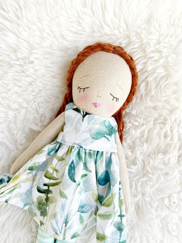 Heirloom Doll, Handmade Doll, Dress Up Doll, Yarn Haired Doll