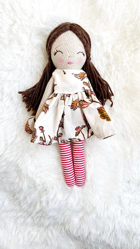 Heirloom Doll, Handmade Doll, Dress Up Doll, Yarn Haired Doll