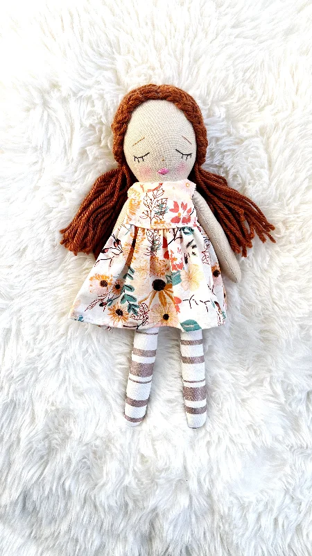 Heirloom Doll, Handmade Doll, Dress Up Doll, Yarn Haired Doll