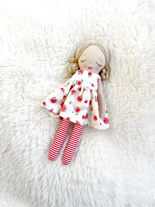 Heirloom Doll, Handmade Doll, Dress Up Doll, Yarn Haired Doll