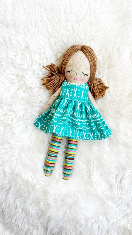 Heirloom Doll, Handmade Doll, Dress Up Doll, Yarn Haired Doll