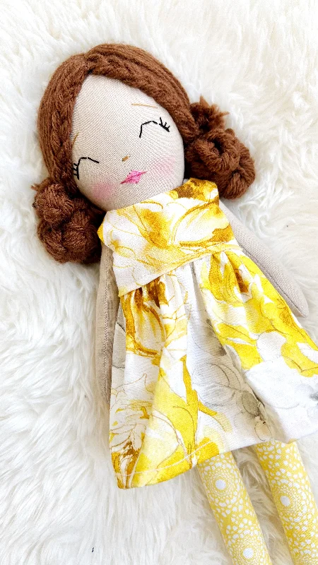 Heirloom Doll, Handmade Doll, Dress Up Doll, Yarn Haired Doll