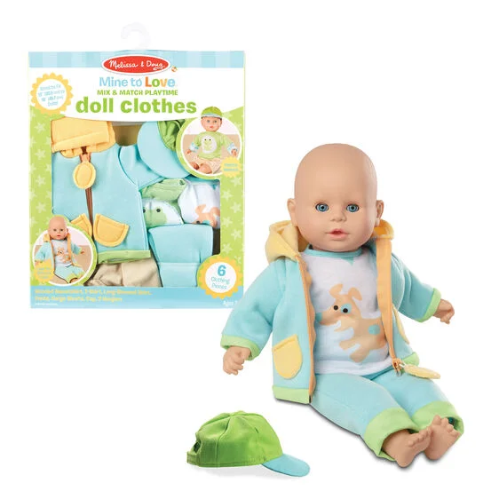 Mine to Love Mix & Match Playtime Doll Clothes