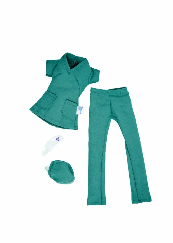 "NEW" SURGEON IN CHARGE Female Doll Scrubs Set Fashion Pack