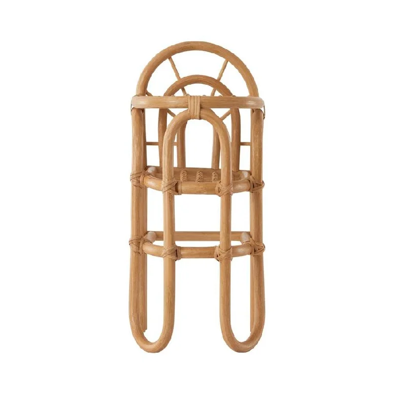 OYOY rainbow rattan dolls highchair Nature