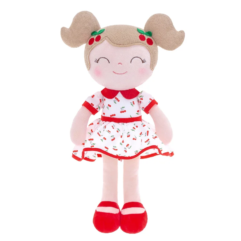 Gloveleya 16-inch Personalized Cherry Girl Dolls Red