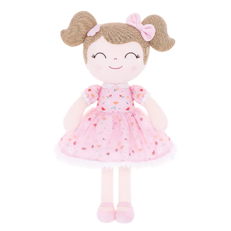 Personalized Gloveleya Garden Pink Flower Girls Dolls Pink