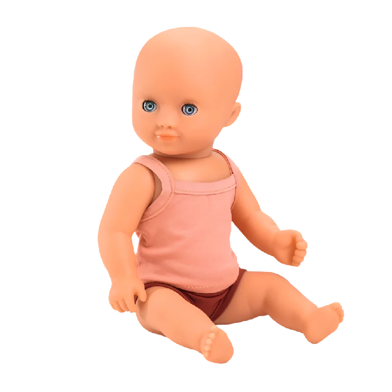 Pomea Baby Girl Prune Bath Doll