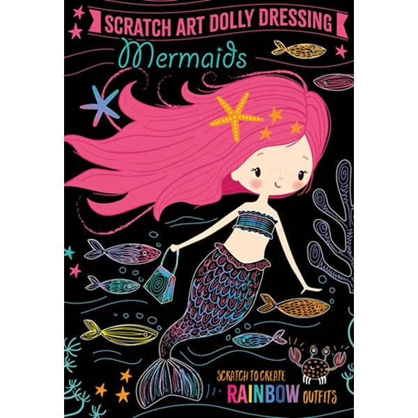 Scratch Art Dolly Dressing, Mermaids