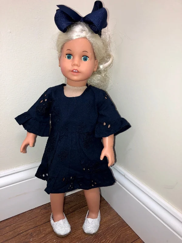 The Alexandra Doll Dress in Navy