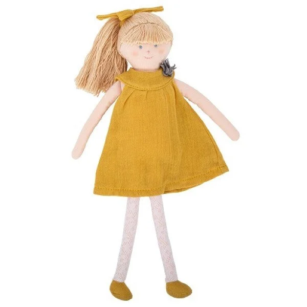 xTrousselier TRSV101862 Doll with Grey Curry Linen dress 30Cm