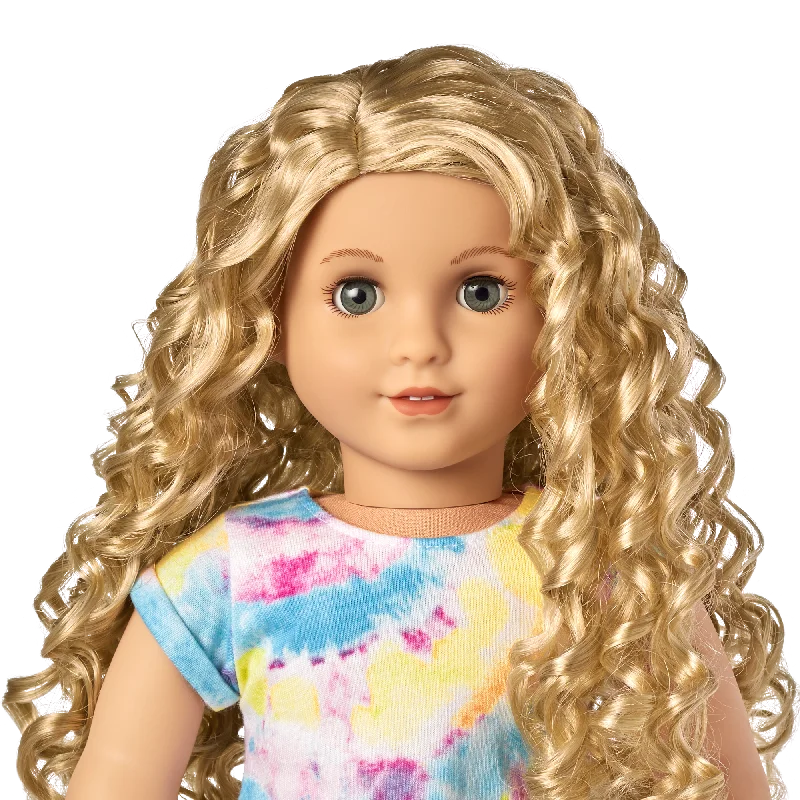 Truly Me™ 18-inch Doll #115 with curly blonde hair