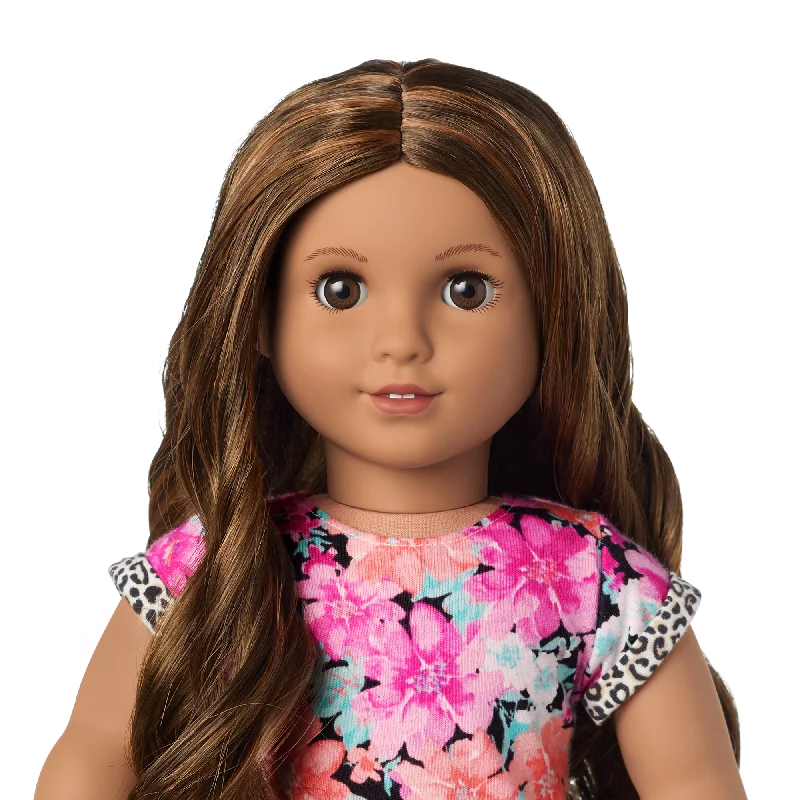 Truly Me™ 18-inch Doll #117 with wavy dark-brown hair