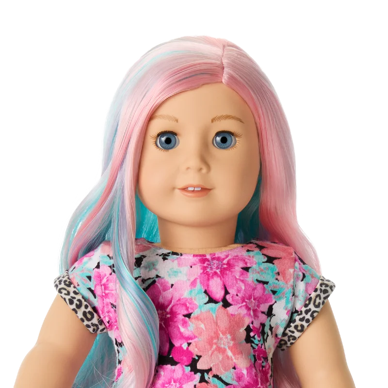 Truly Me™ 18-inch Doll #129 with pastel multicolor hair