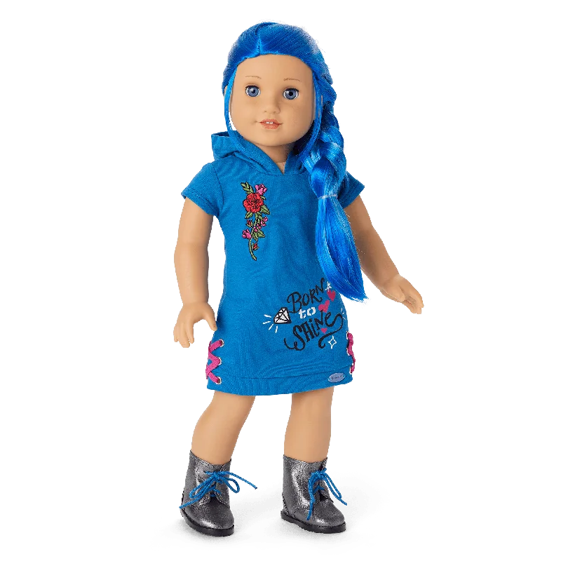 Truly Me™ 18-inch Doll #90 with long blue hair