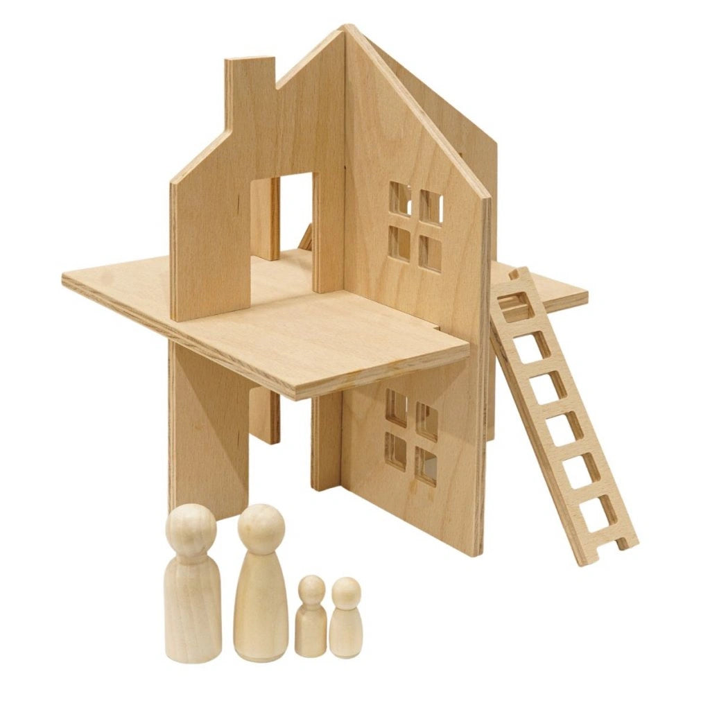 Wooden Cross Doll House