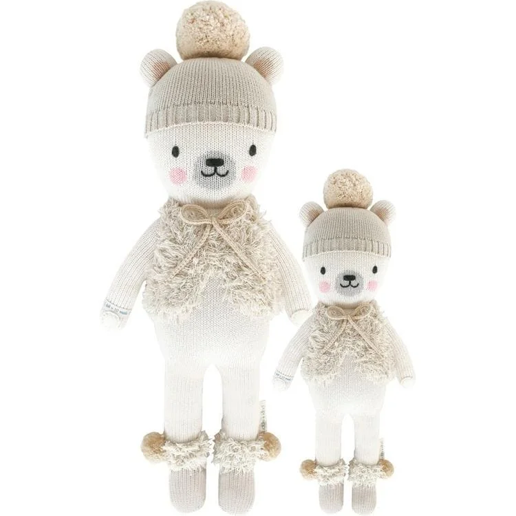 Little 13" Stella the Polar Bear Hand-Knit Doll