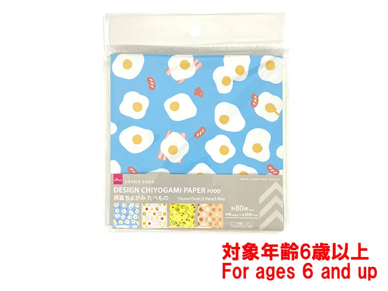 Double sided chiyogami paper Food 80sheets