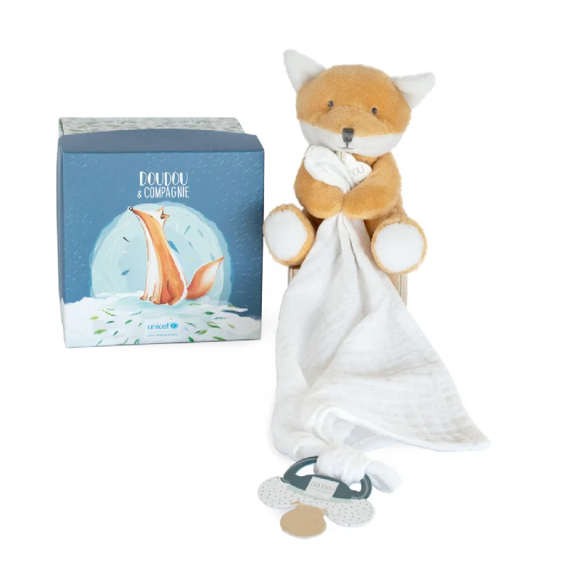 Histoire d'Ours Unicef Doll with Doudou Pacifier – Fox