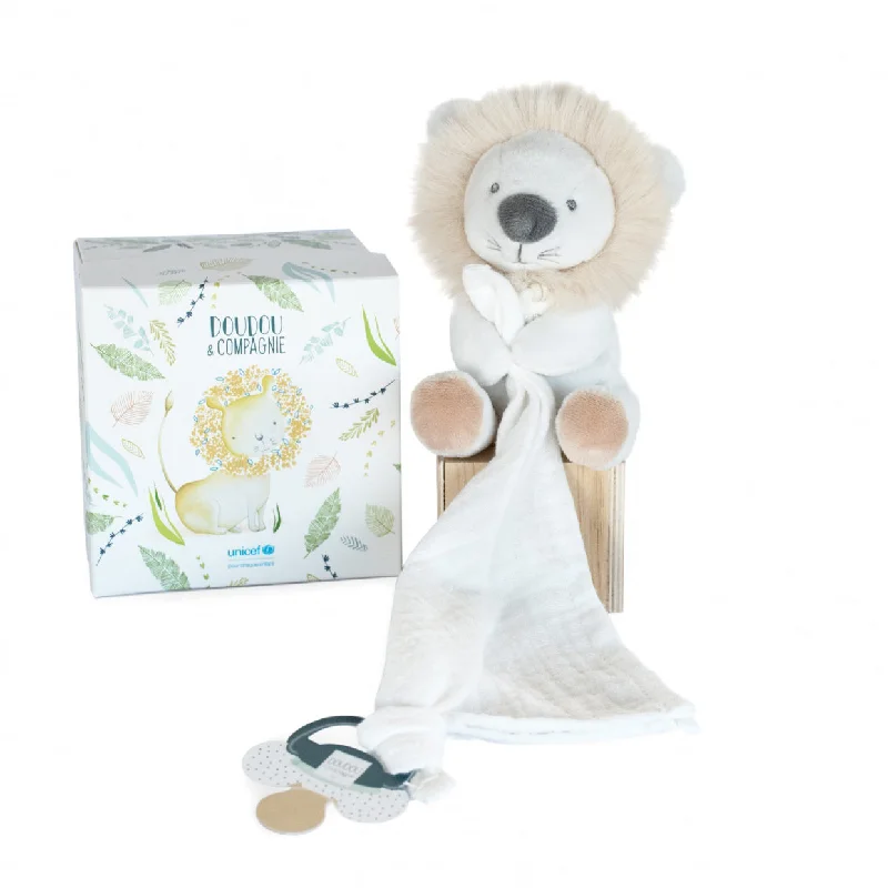 Histoire d'Ours Unicef Doll with Doudou Pacifier – Lion