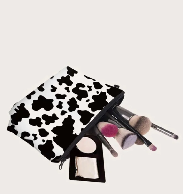 Make up Bag Pouch Cow Print