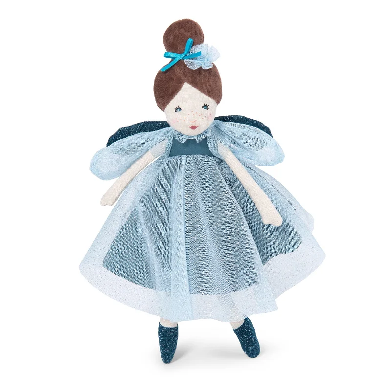 Moulin Roty Il Était Une Fois Once Upon A Time Little Blue Fairy Doll with French Fabrics