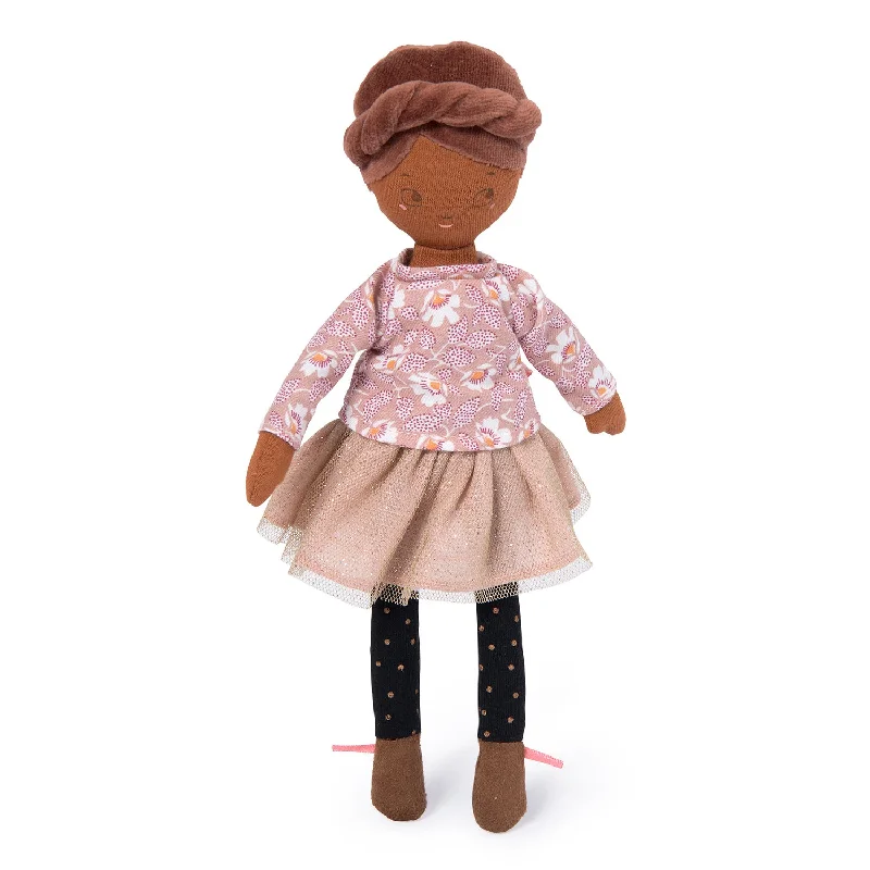 Moulin Roty Les Parisiennes Mademoiselle Rose Little Doll 2020 in French Fashion Fabrics 26cm