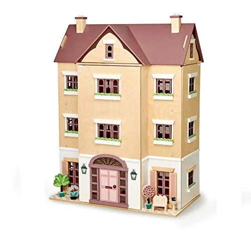 Tender Leaf Toys Fantail Hall ‚Äö√Ñ√¨ Giant Four Story Wooden Doll House ‚Äö√Ñ√¨ Magnificent Multi Level Playhouse ‚Äö√Ñ√¨ Develops Role Play and Imaginative Skills ‚Äö√Ñ√¨ Ages 3+ Years