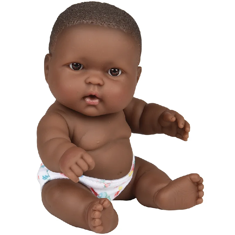 Huggable 10" African American Baby Doll | Soft Vinyl with Detailed Features