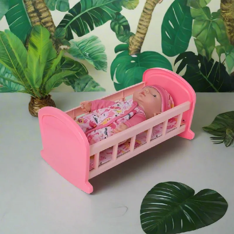 BabyBoo Lullaby Dolls Cot - Doll Included