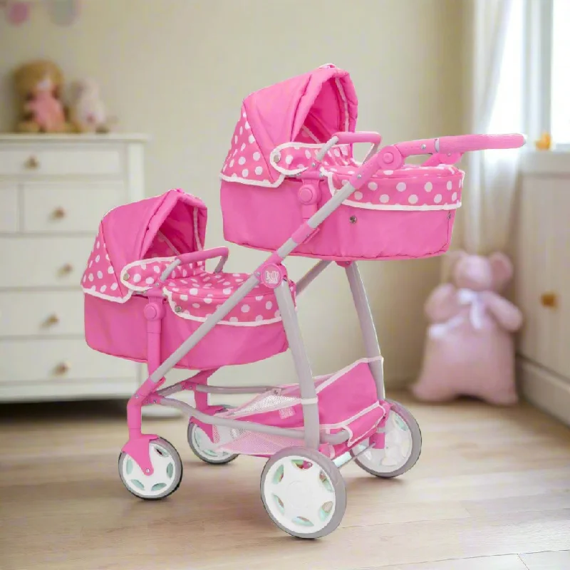 Dolly Tots Twin Dolls Pram