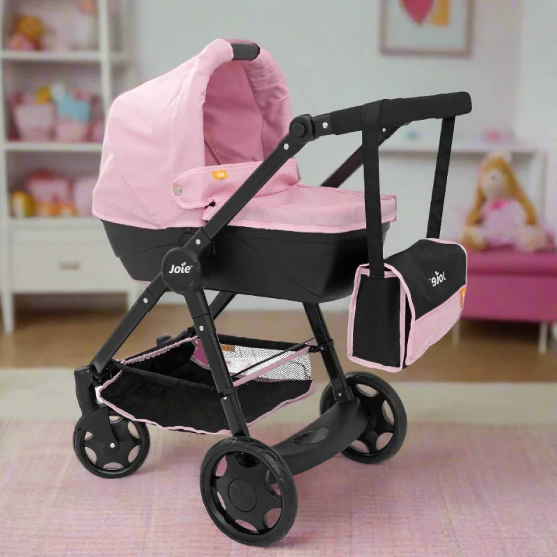 Joie Mytrax Dolls Pram - Pink & Black