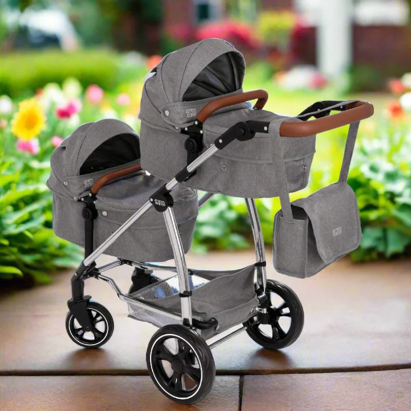 Mamas & Papas Twin Elite Dolls Pram -  9 Play Modes