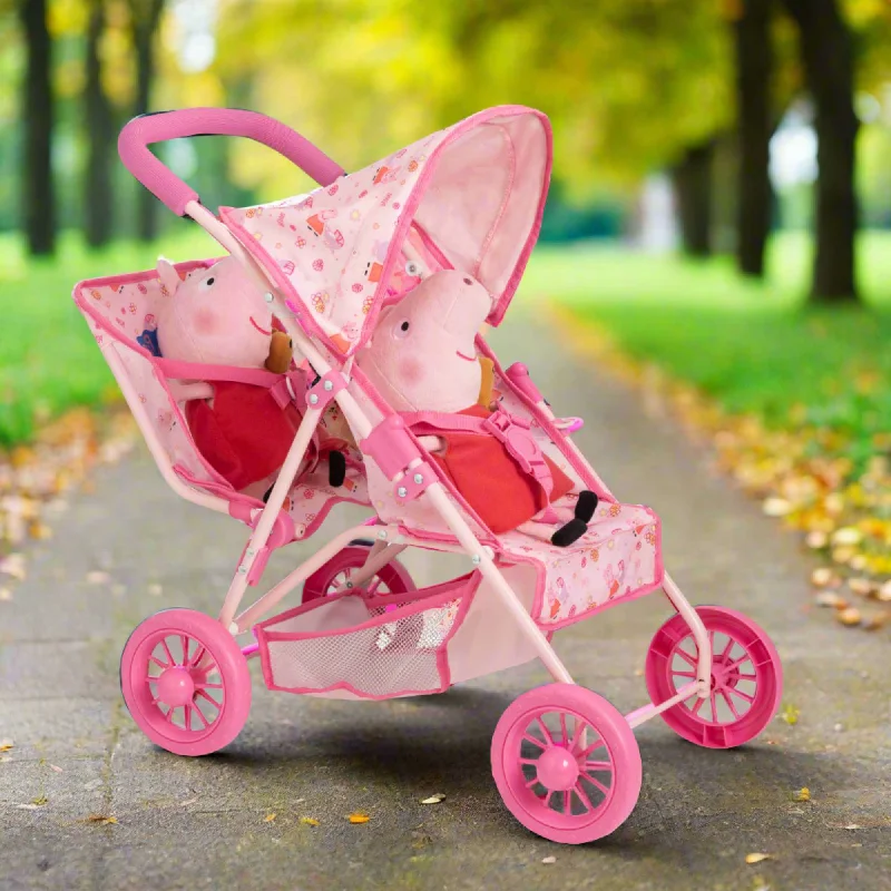 Peppa Pig Tandem Twin Doll Stroller